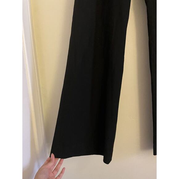 Talbots Pants Women's 10 Long Black Classic Wool Blend Side Zipper - Picture 5 of 12